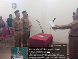Kedes Morosunggingan Jombang Lantik dua Perangkat Desa