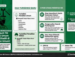 Putusan MK: Prajurit TNI yang Terlibat Pidana Umum Wajib Diadili di Peradilan Umum