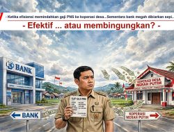 Gaji PNS Bakal Dibayar Lewat Kopdes Merah Putih