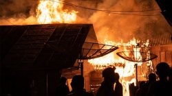 Kebakaran di Desa Sungai Naik Musi Rawas: Empat Rumah Ludes Terbakar