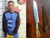 Kedapatan Bawa Sajam Saat Razia, Petani Asal Muara Enim Diciduk Polres Ogan Ilir