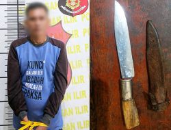 Kedapatan Bawa Sajam Saat Razia, Petani Asal Muara Enim Diciduk Polres Ogan Ilir